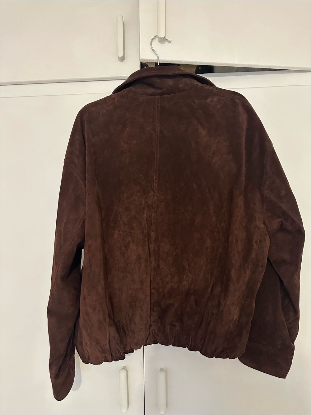 Women’s Zara Brown Suede Bomber Jacket - Picture 2 of 3